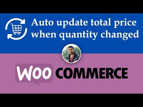 WooCommerce auto update cart when quantity changed