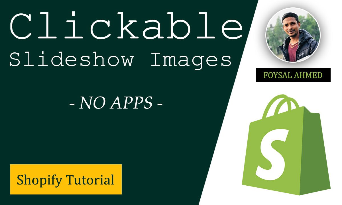How to make slideshow images clickable on Shopify