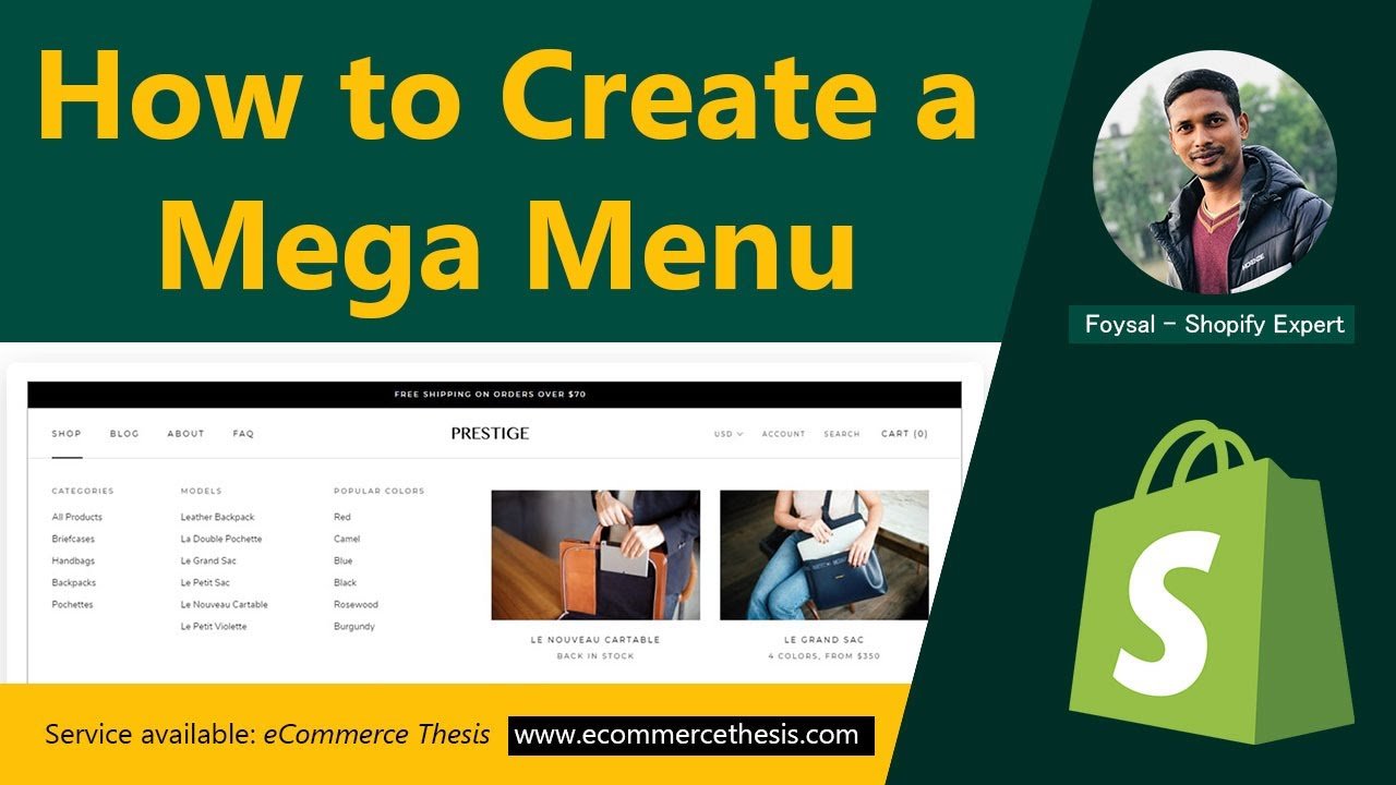 How to create Mega Menu in Shopify?
