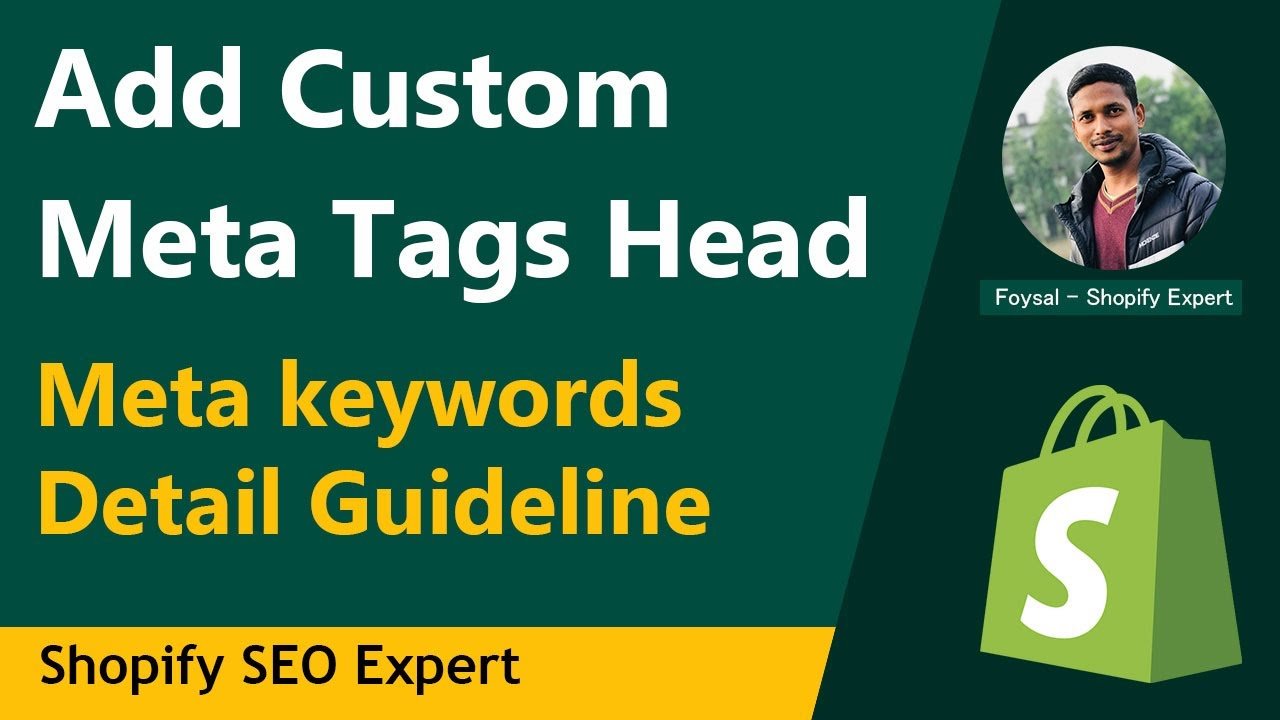 How to Add Custom Meta Tags to Shopify Head ✅ Meta Keywords Full Guideline
