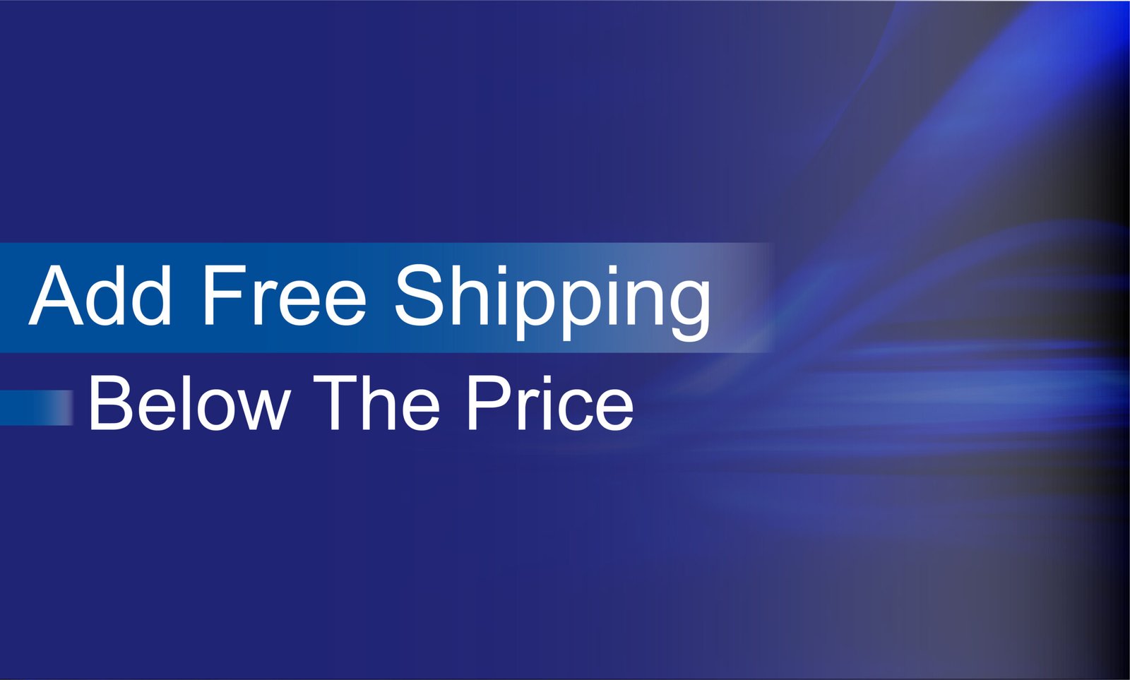 Add Free Shipping Below The Price