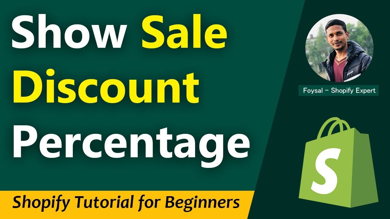 How To Show Sale Discount Percentage In Shopify