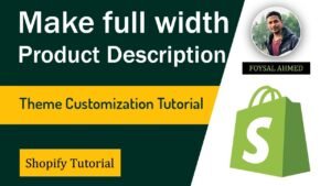 Shopify Product Description Full Width