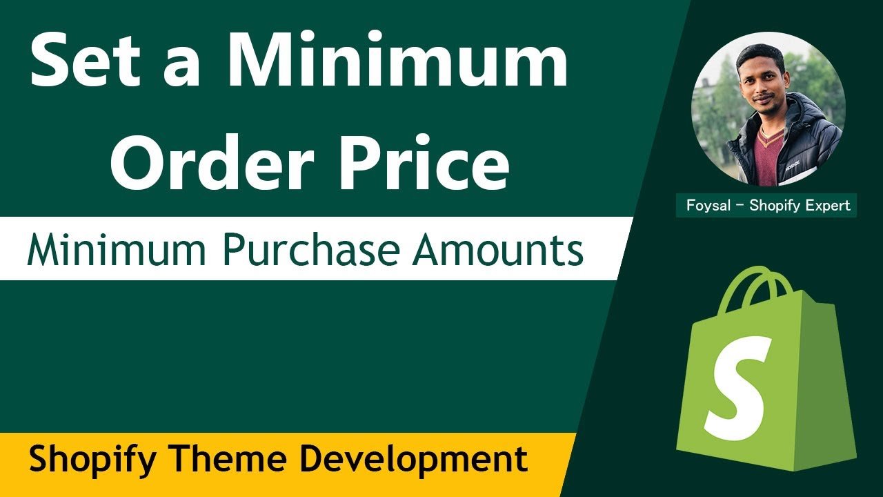 How to Set A Minimum Order Price ✅ Minimum Order Value