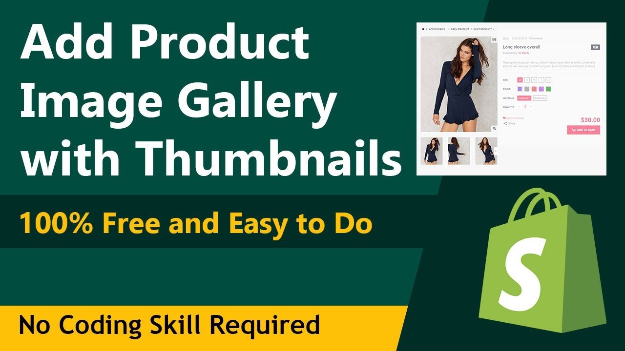 How to show Product Image Gallery on Product Page for Shopify