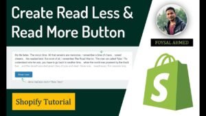 Read Less and Read More Button in Shopify