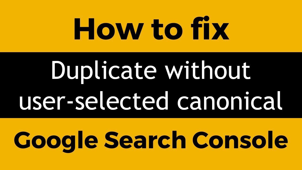 Duplicate without user-selected canonical