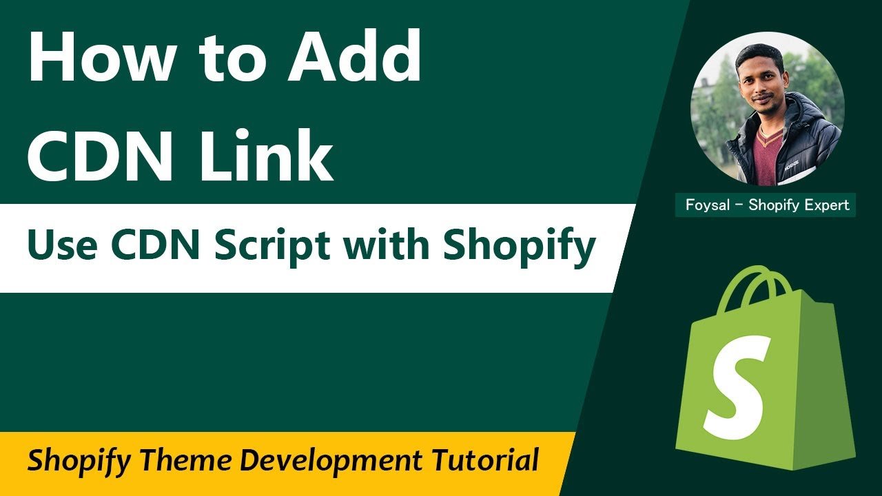 How to Add CDN link in Shopify Store