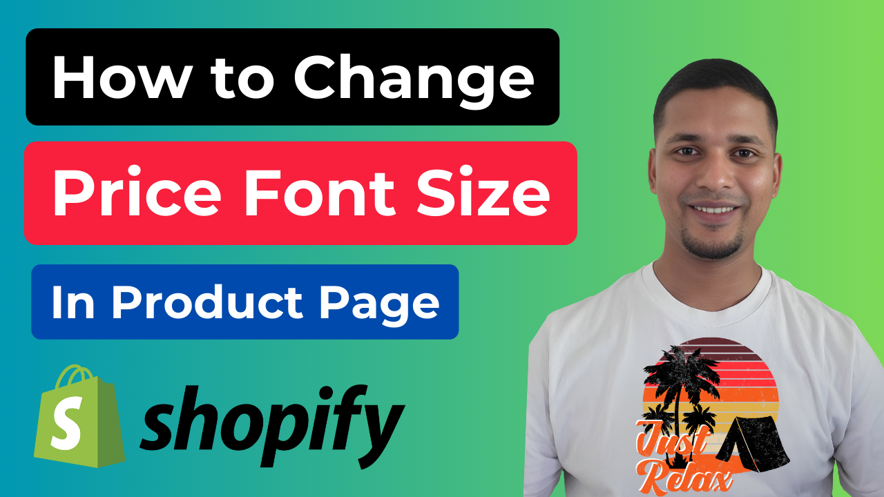 How to Change Price Font Size Product Page Shopify Store 