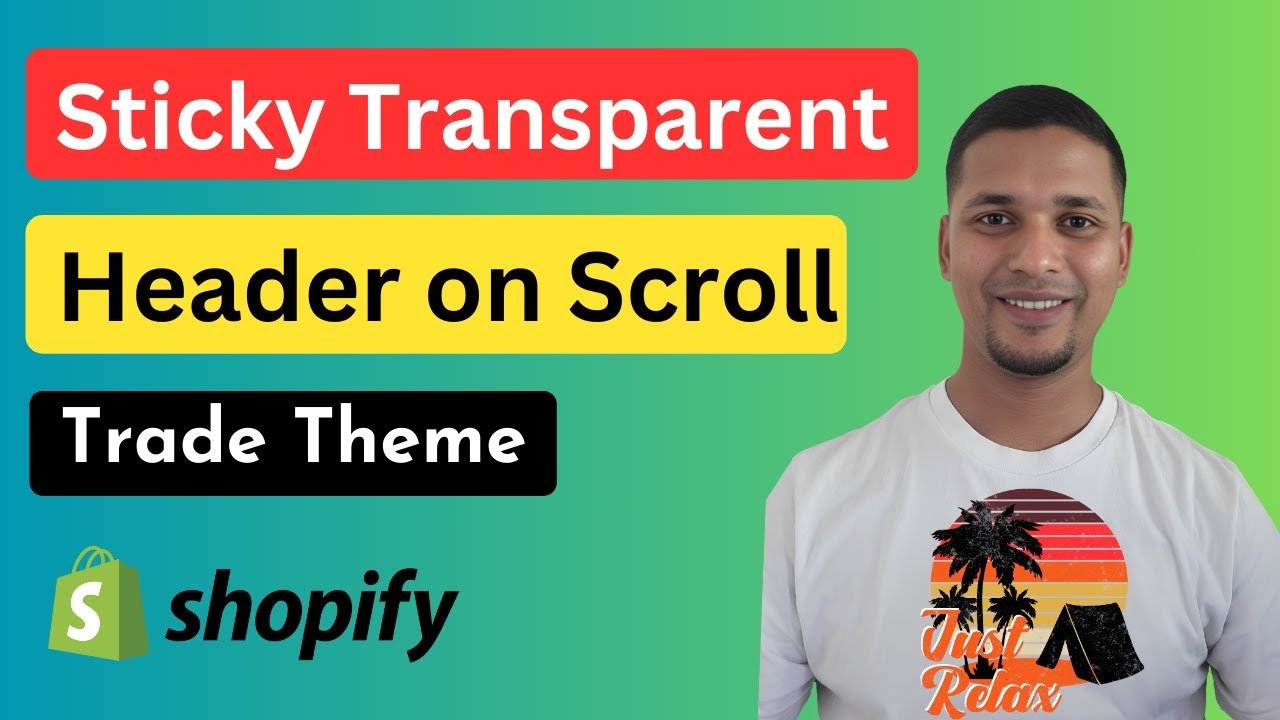 How to Make Sticky Transparent Header with White BG on Scroll