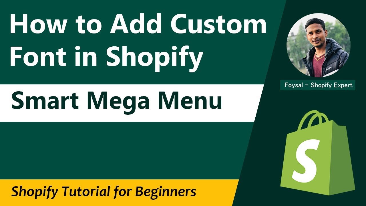 Add Custom Font to Shopify Mega Menu