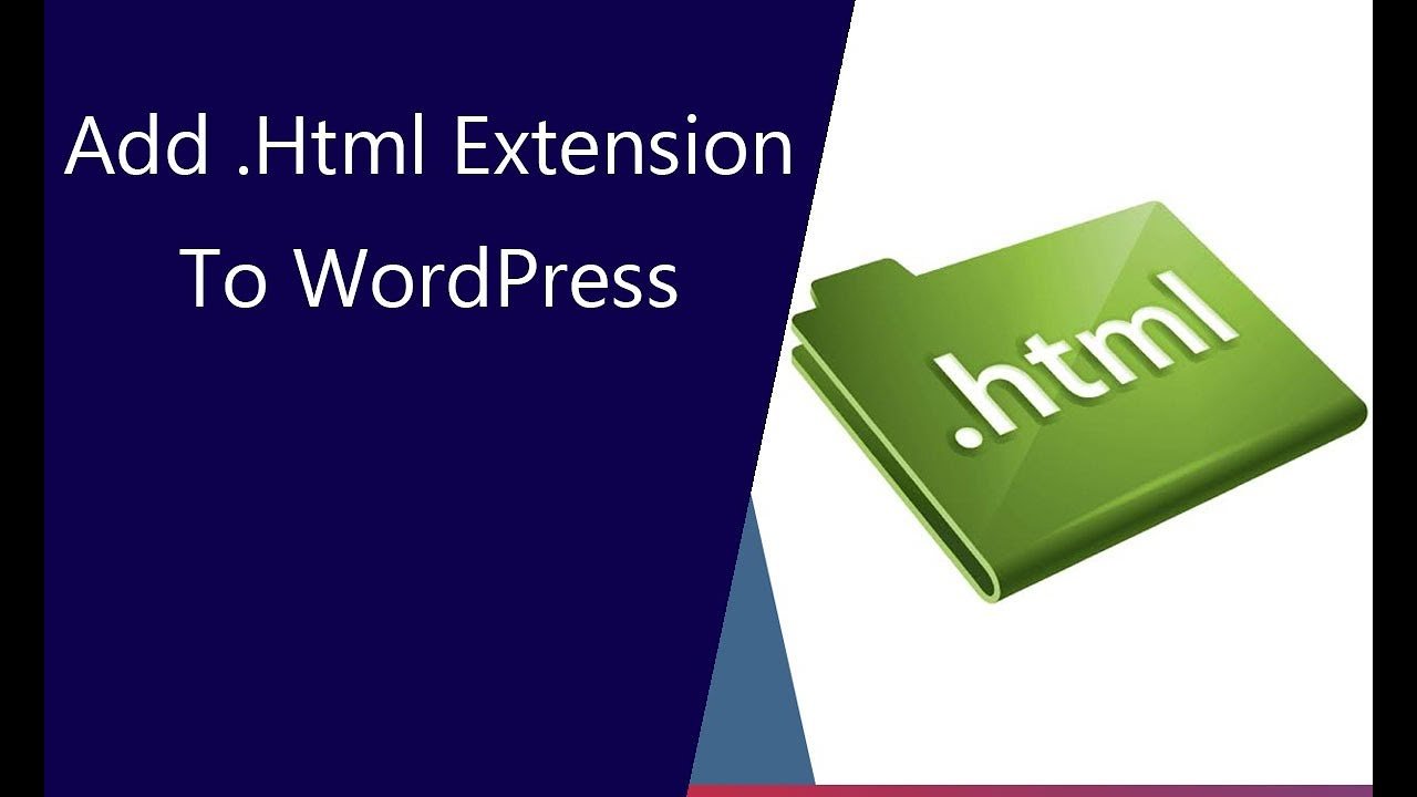 How To Add HTML Extension To WordPress Post URLs Permalinks