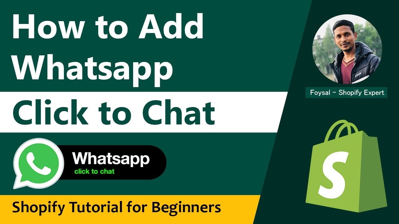 How to Add WhatsApp Click to Chat on Shopify Store
