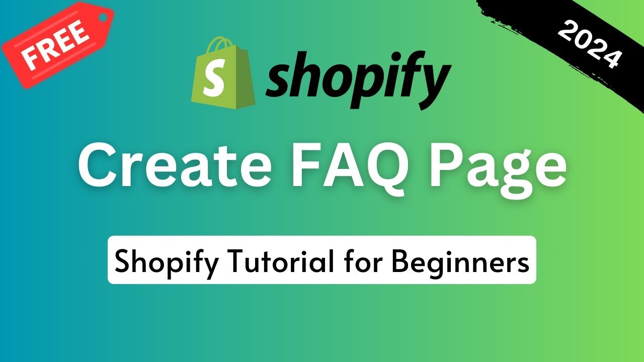 How to Create an FAQ Page on Shopify in 2025