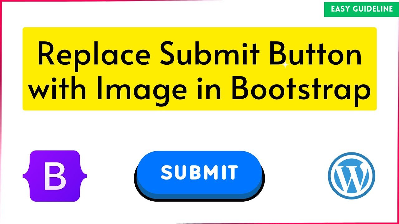 How to Replace Submit Button With Image in Bootstrap