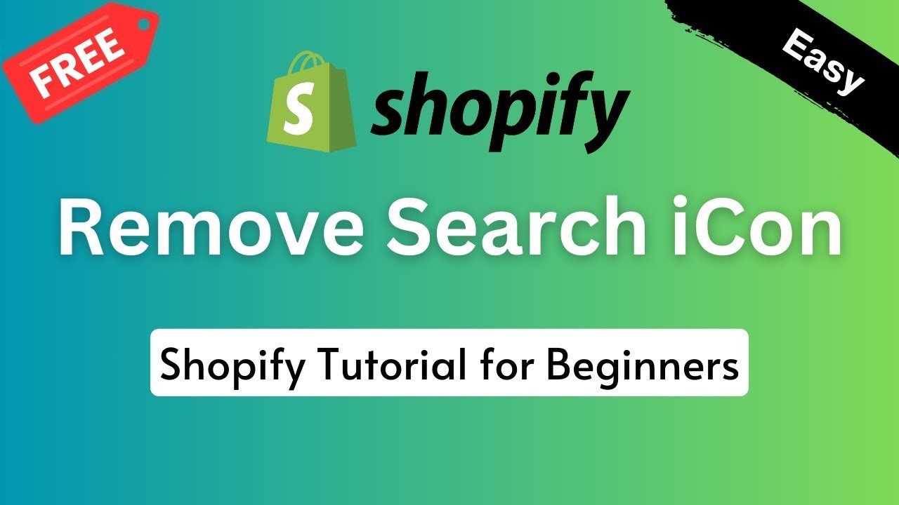How to Remove Search Icon in Shopify Debut Theme