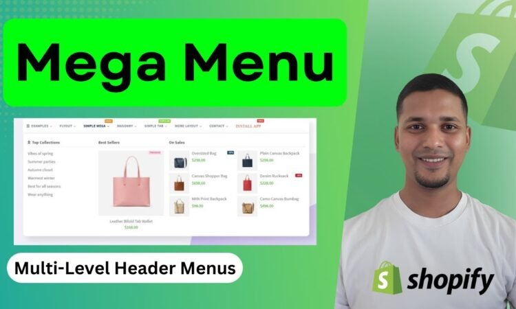 How To Create Drop Down Mega Menu On Shopify in 2025