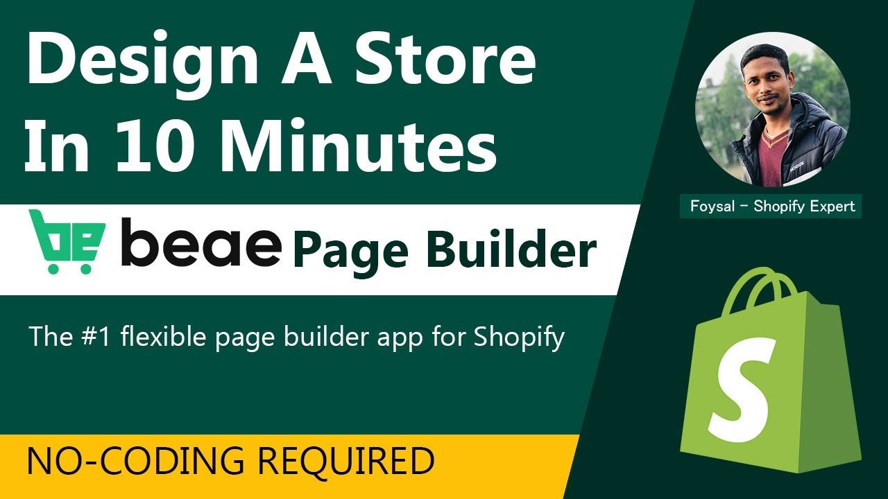 How To Design A Shopify Store In 10 Minutes with Beae Page Builder
