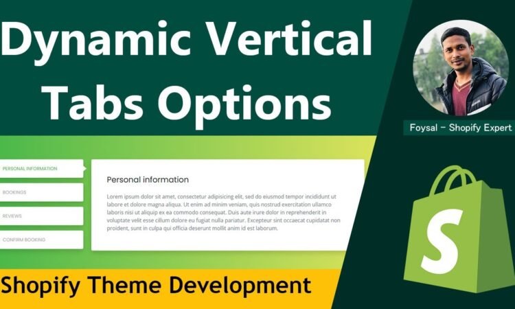 How to Create Dynamic Vertical Tabs Options Section in Shopify