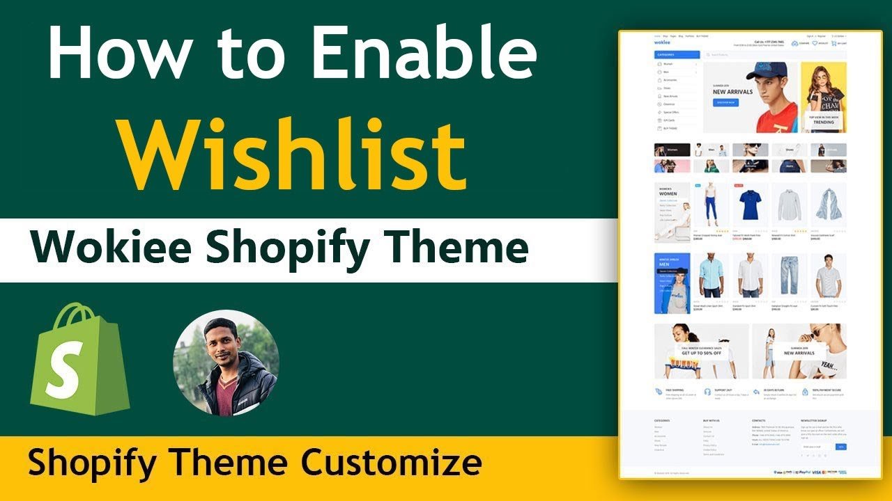 How to Enable Wishlist in Shopify Wookie Theme