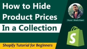 How to Hide Prices of Products In A Collection