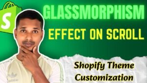 Header Glassmorphism Effect on Scroll in Shopify example