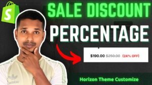 Show Discount Percentage in Shopify Horizon Theme