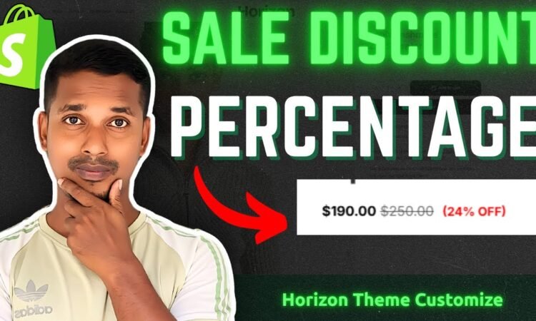 Show Discount Percentage in Shopify Horizon Theme