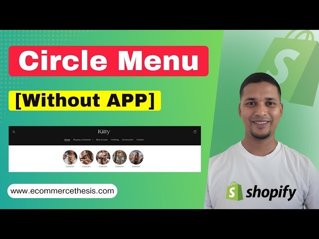 How To Add Circle Menu Collection Carousel In Shopify (Without Apps)