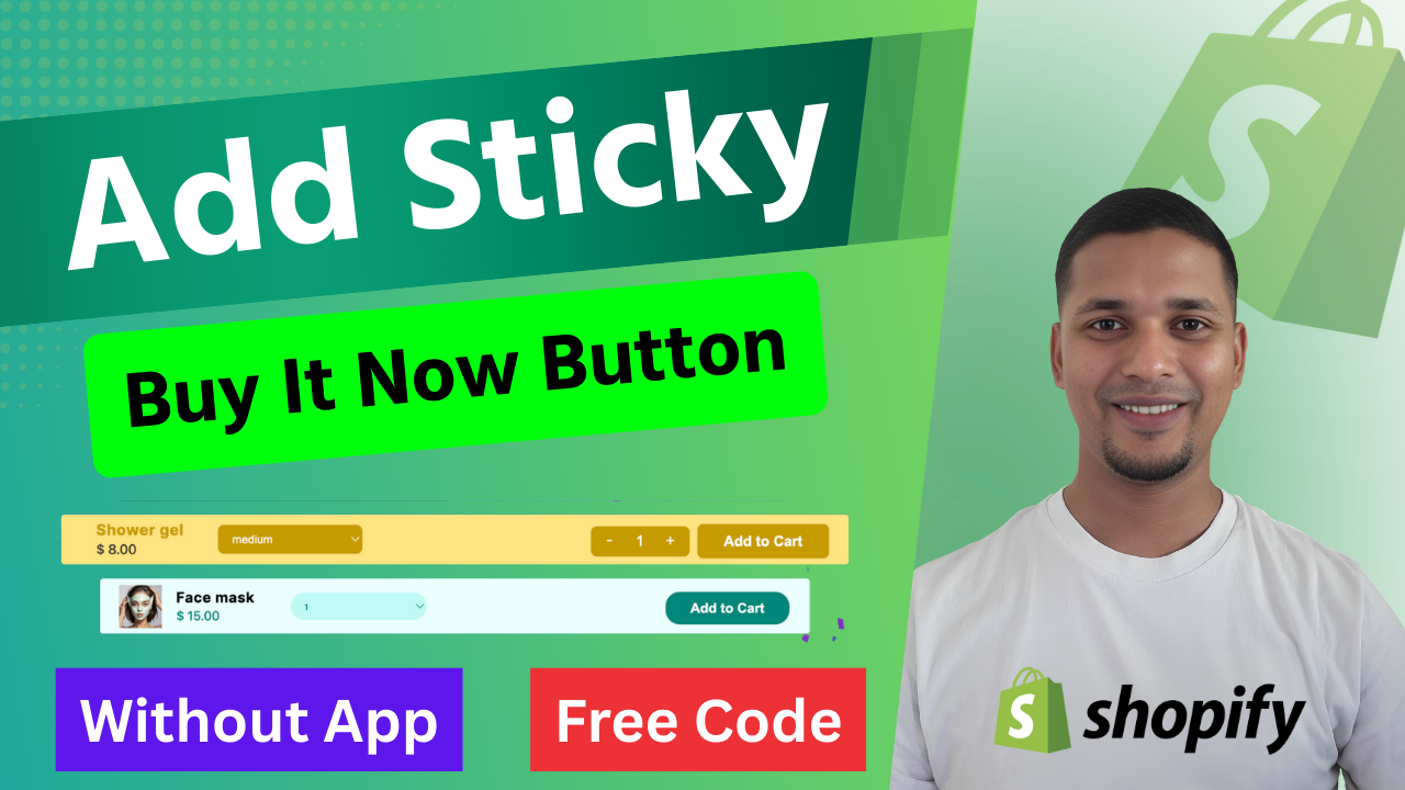 How To Add Sticky Buy It Now Button On Shopify
