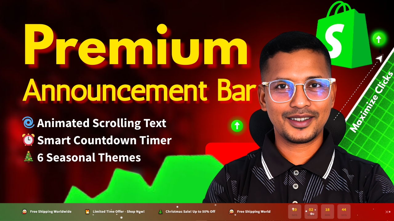 How To Add Moving Announcement Bar In Shopify