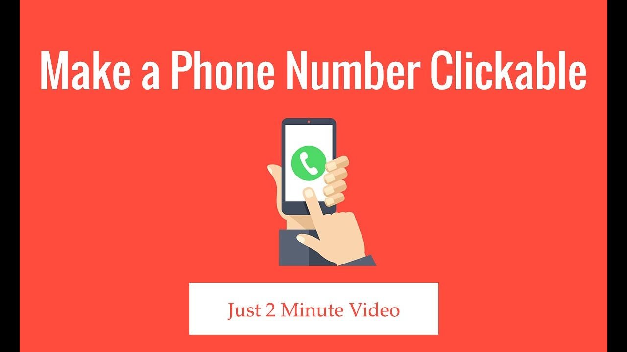 Phone Number Clickable