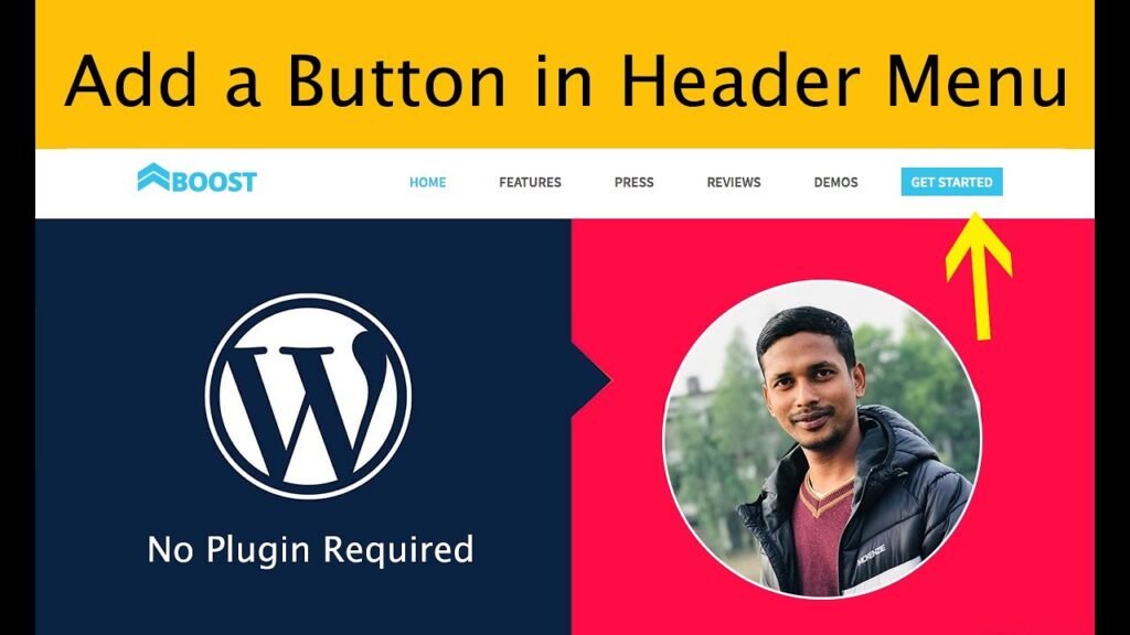 WordPress Header Button