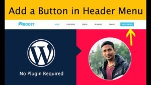 WordPress Header Button